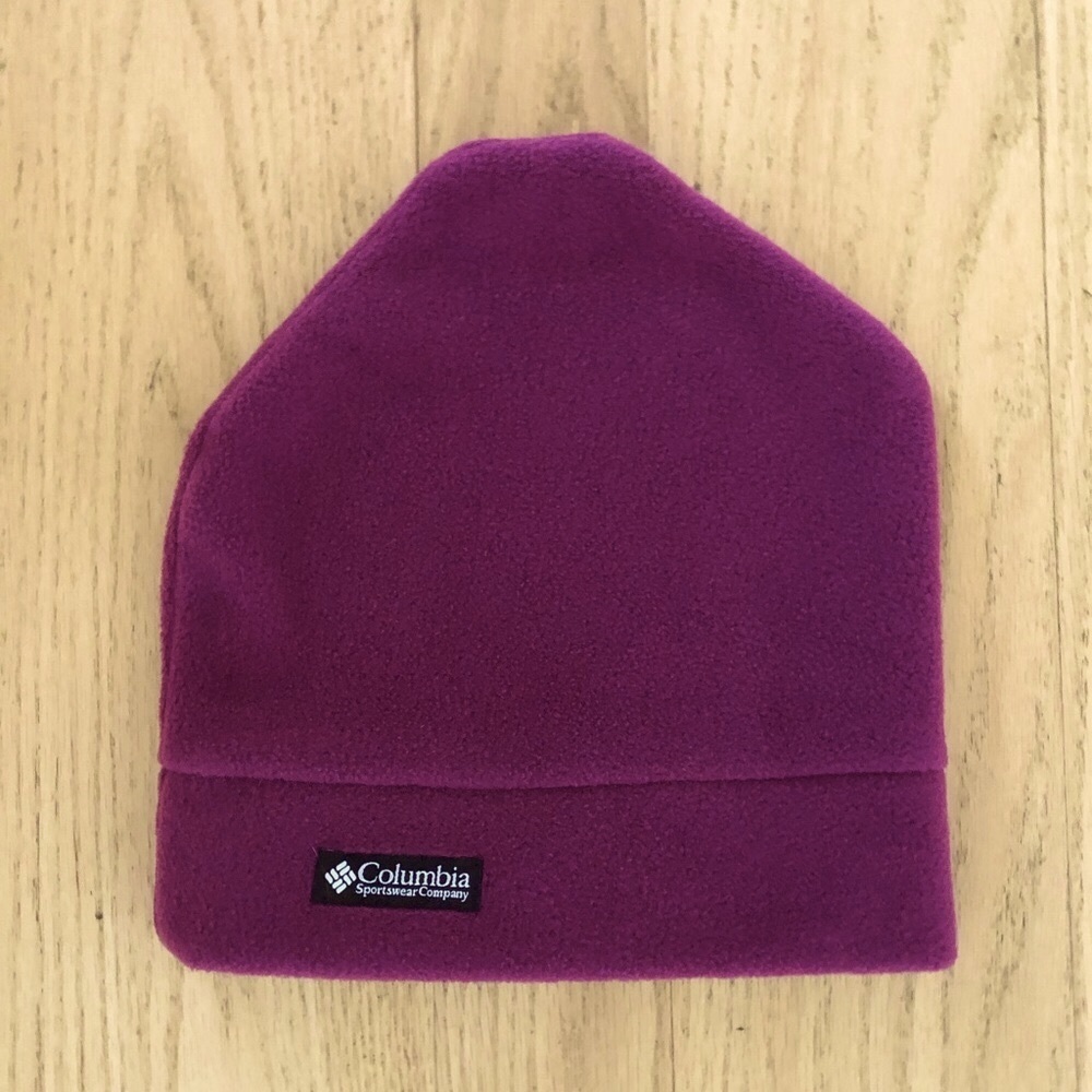 Beanie hat fleece purple size S/M